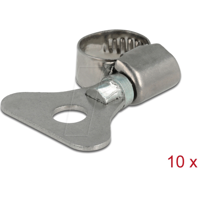DELOCK 19570 - Abrazadera de manguera con tuerca de mariposa 8 - 12 mm 10 unida DELOCK 19570 - Abrazadera de manguera con tuerca de mariposa 8 - 12 mm 10 unida