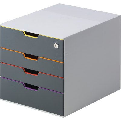 DURABLE 760627 - Caja de ordenación con 4 cajones de color DURABLE 760627 - Caja de ordenación con 4 cajones de color