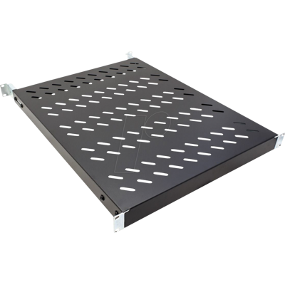 VALUE 26990417 - 19" estante, 1 U, profundidad variable, negro VALUE 26990417 - 19" estante, 1 U, profundidad variable, negro