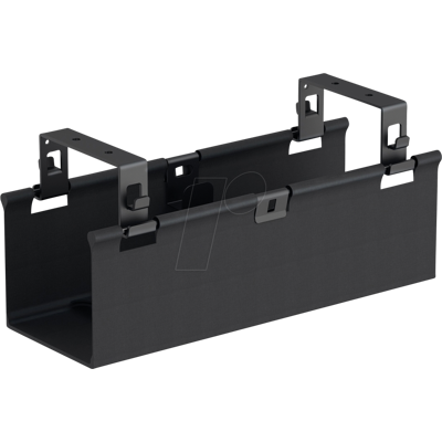 MYWALL MYW HZ57-1L - Gestor de cables debajo de la mesa, montaje fijo, cesta de tela, MYWALL MYW HZ57-1L - Gestor de cables debajo de la mesa, montaje fijo, cesta de tela,