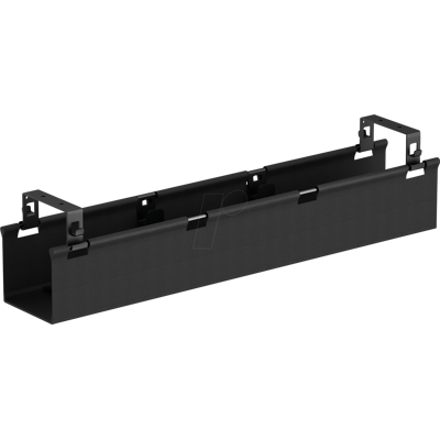 MYWALL MYW HZ57-2L - Gestor de cables debajo de la mesa, montaje fijo, cesta de tela, MYWALL MYW HZ57-2L - Gestor de cables debajo de la mesa, montaje fijo, cesta de tela,