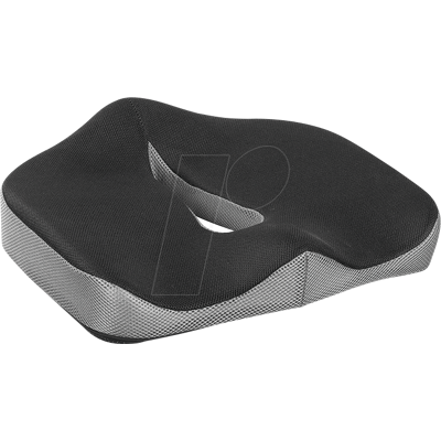 LOGILINK EO0088 - LOGILINK Cojín de asiento ortopédico de cóctel, negro LOGILINK EO0088 - LOGILINK Cojín de asiento ortopédico de cóctel, negro
