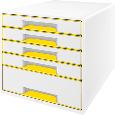 LEITZ 52142016 - Caja de cajones, WOW CUBE, amarilla LEITZ 52142016 - Caja de cajones, WOW CUBE, amarilla