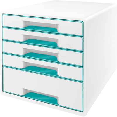LEITZ 52142051 - Caja de cajones, WOW CUBE, turquesa LEITZ 52142051 - Caja de cajones, WOW CUBE, turquesa