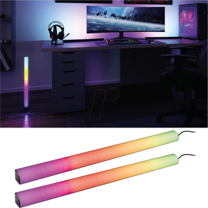 PAULMANN PLM 78879 - Juego de barra de luz Dynamic Rainbow 2x60cm PAULMANN PLM 78879 - Juego de barra de luz Dynamic Rainbow 2x60cm