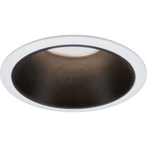 PAULMANN PLM 93401 - luminaria empotrada LED Cole, 1 x 6,5 W, 2700 K, blanco/negro ma PAULMANN PLM 93401 - luminaria empotrada LED Cole, 1 x 6,5 W, 2700 K, blanco/negro ma
