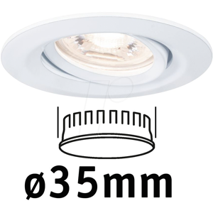 PAULMANN PLM 94292 - Luminaria empotrada NOVA MINI COIN, 4 W, 2700 K, 15°, redondo, PAULMANN PLM 94292 - Luminaria empotrada NOVA MINI COIN, 4 W, 2700 K, 15°, redondo,