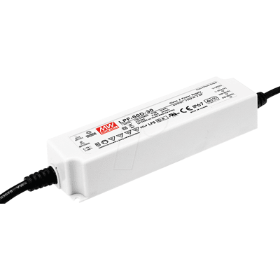 MEAN WELL MW LPF-60-24 - Transformador LED, 60 W, 24 V CC, 2500 mA MEAN WELL MW LPF-60-24 - Transformador LED, 60 W, 24 V CC, 2500 mA