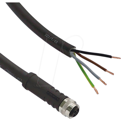 LED2WORK L2W 200100-14 - Sensor, cable, 5 m, hembra abierto/M12, codificado en S, para 23 LED2WORK L2W 200100-14 - Sensor, cable, 5 m, hembra abierto/M12, codificado en S, para 23