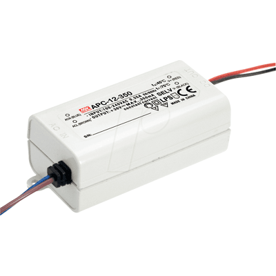MEAN WELL MW APC-12-700 - Transformador LED, 12 W, 9 - 18 V CC, 700 mA MEAN WELL MW APC-12-700 - Transformador LED, 12 W, 9 - 18 V CC, 700 mA
