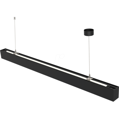 HEITRONIC HEIT LL-510012 - Lámpara colgante lineal, 46 W, 6000 lm, 4000 K, negro HEITRONIC HEIT LL-510012 - Lámpara colgante lineal, 46 W, 6000 lm, 4000 K, negro