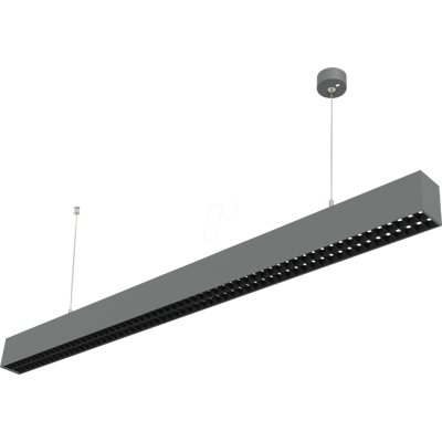 HEITRONIC HEIT LL-510017 - Lámpara colgante lineal, 31 W, 4000 lm, 4000 K, gris plateado HEITRONIC HEIT LL-510017 - Lámpara colgante lineal, 31 W, 4000 lm, 4000 K, gris plateado