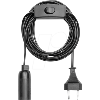 LEDMAXX LM 9801S - Portalámpara E14 con interruptor, enchufe de cable de 3,5 LEDMAXX LM 9801S - Portalámpara E14 con interruptor, enchufe de cable de 3,5