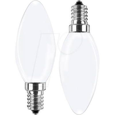 BLULAXA 49061 - Lámpara de filamento LED C35 E14, paquete doble opal de 4 BLULAXA 49061 - Lámpara de filamento LED C35 E14, paquete doble opal de 4
