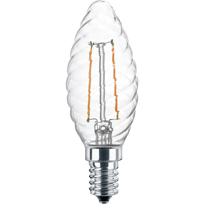 BLULAXA 49087 - Lámpara de filamento LED CW35 E14 2,5 W 250 lm WW cristal BLULAXA 49087 - Lámpara de filamento LED CW35 E14 2,5 W 250 lm WW cristal