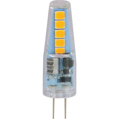 BLULAXA 49682 - Lámpara base de pin LED G4, 1W, 100 lm, blanco cál BLULAXA 49682 - Lámpara base de pin LED G4, 1W, 100 lm, blanco cál