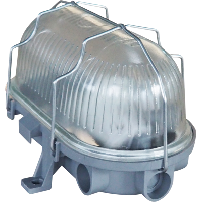 BLULAXA 49792 - Lámpara base VARI cesta metálica ovalada, gris, E2 BLULAXA 49792 - Lámpara base VARI cesta metálica ovalada, gris, E2
