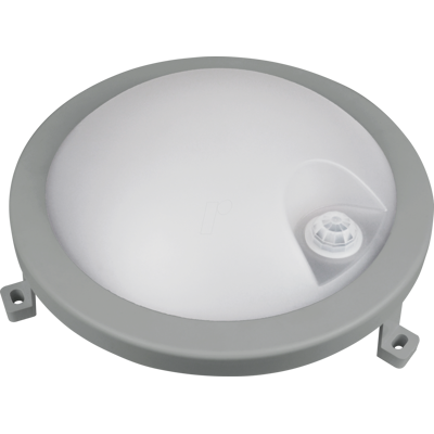 BLULAXA 49899 - Luz de sótano redonda gris con sensor - IP54, 12W BLULAXA 49899 - Luz de sótano redonda gris con sensor - IP54, 12W