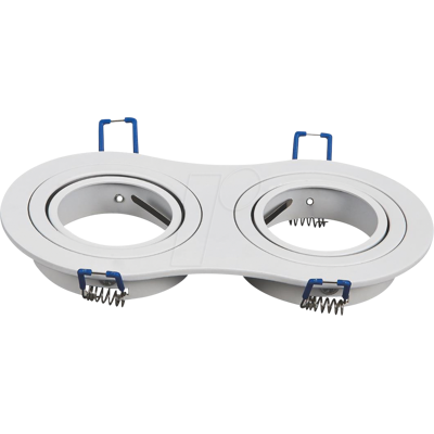 AIGOSTAR AIG 4452 - Anillo de montaje en techo, 2x GU10/MR16, blanco AIGOSTAR AIG 4452 - Anillo de montaje en techo, 2x GU10/MR16, blanco