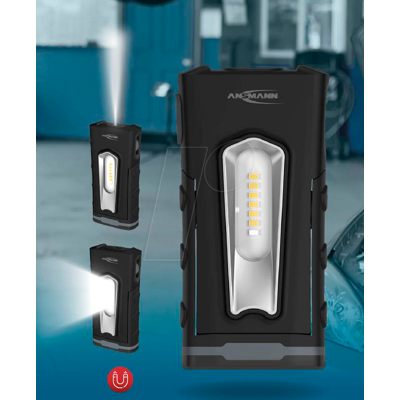 ANSMANN ANS 1600-0381 - Luz de trabajo LED WL500R, 500 lm, batería Li-PO ANSMANN ANS 1600-0381 - Luz de trabajo LED WL500R, 500 lm, batería Li-PO