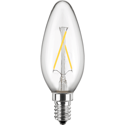 BLULAXA 49070 - Lámpara LED E14, 2,5 W, 250 lm, 2700 K, filamento BLULAXA 49070 - Lámpara LED E14, 2,5 W, 250 lm, 2700 K, filamento