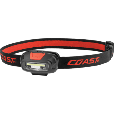 COAST FL13 - Linterna frontal LED FL13, 250 lm, negra / roja, IPX4, 2x AAA COAST FL13 - Linterna frontal LED FL13, 250 lm, negra / roja, IPX4, 2x AAA