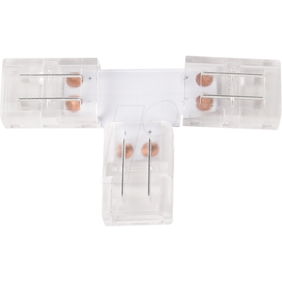 LUXULA LX900102 - Conector de tiras LED, en forma de T, 2 polos, para tiras LED de LUXULA LX900102 - Conector de tiras LED, en forma de T, 2 polos, para tiras LED de