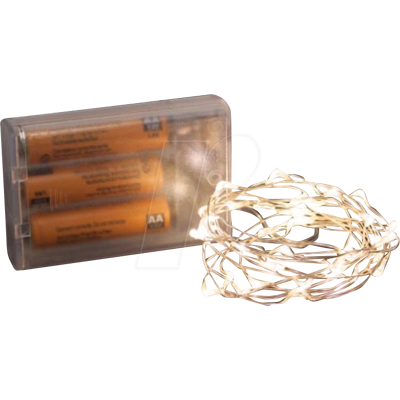 VELLEMAN MC-240UW - Guirnalda de luces LED, 2 m, 40 LED, blanco cálido, funci VELLEMAN MC-240UW - Guirnalda de luces LED, 2 m, 40 LED, blanco cálido, funci