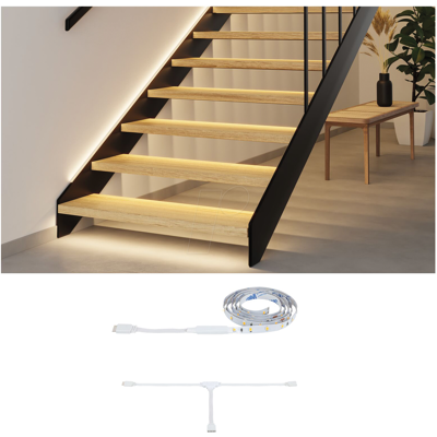 PAULMANN PLM 71220 - Escalera LED MaxLED, Expansión, 1,0 m, 0,6 W, 64lm, 2700 K. PAULMANN PLM 71220 - Escalera LED MaxLED, Expansión, 1,0 m, 0,6 W, 64lm, 2700 K.