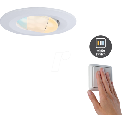 PAULMANN PLM 92998 - Luminaria empotrada Calla, 1 x 5,5 W, 550 lm, 2700 - 6500 K, bla PAULMANN PLM 92998 - Luminaria empotrada Calla, 1 x 5,5 W, 550 lm, 2700 - 6500 K, bla
