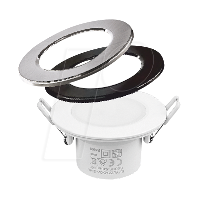 HEITRONIC HEIT 501457 - Proyector empotrable, 6,7 W, 550-610 lm, 3000/400/6500 K, regula HEITRONIC HEIT 501457 - Proyector empotrable, 6,7 W, 550-610 lm, 3000/400/6500 K, regula