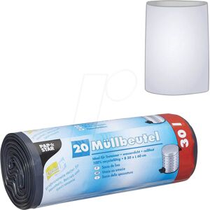 PAPSTAR 12065 - Bolsa de basura PAPSTAR, 20 uds., 30 litros PAPSTAR 12065 - Bolsa de basura PAPSTAR, 20 uds., 30 litros
