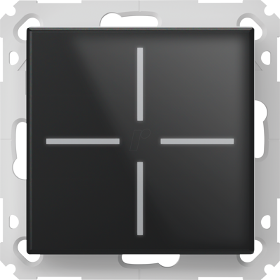 HOMEMATIC IP HMIP WGS-A - Botón pulsador de vidrio, negro HOMEMATIC IP HMIP WGS-A - Botón pulsador de vidrio, negro