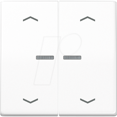 JUNG JG BTAS17102PWW - Pulsador Bluetooth, doble, blanco alpino, símbolos de fle JUNG JG BTAS17102PWW - Pulsador Bluetooth, doble, blanco alpino, símbolos de fle
