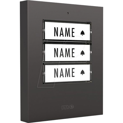 m-e modern-electronics 41427 Antracita Timbre iluminado - Botón de timbre m-e modern-electronics 41427 Antracita Timbre iluminado - Botón de timbre