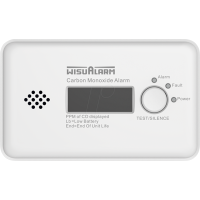 Detectors de gas WisuAlarm HY-GC20B - CO, Batería 10 Años Detectors de gas WisuAlarm HY-GC20B - CO, Batería 10 Años