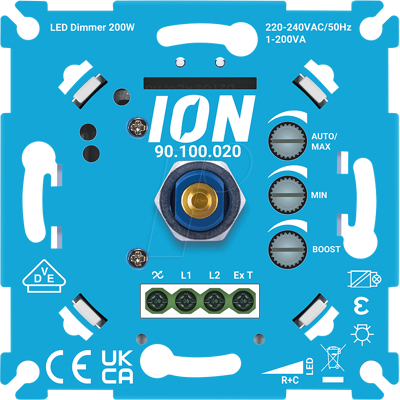 ION INDUSTRIES ION 90100020 - LED dimmer 200 vatios ION INDUSTRIES ION 90100020 - LED dimmer 200 vatios