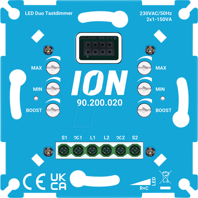 ION INDUSTRIES ION 90200020 - LED-Duo atenuador de la sonda 2x150 vatios ION INDUSTRIES ION 90200020 - LED-Duo atenuador de la sonda 2x150 vatios