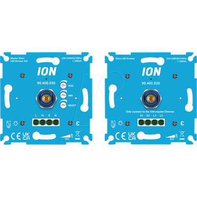 ION INDUSTRIES ION 90400030 - MASTER esclavo led dimmer set 200 vatios ION INDUSTRIES ION 90400030 - MASTER esclavo led dimmer set 200 vatios