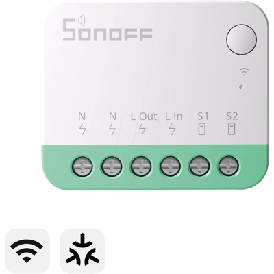 SONOFF SON MINIR4M - Actuador de conmutación de 1 canal, Matter sobre Wi-Fi SONOFF SON MINIR4M - Actuador de conmutación de 1 canal, Matter sobre Wi-Fi