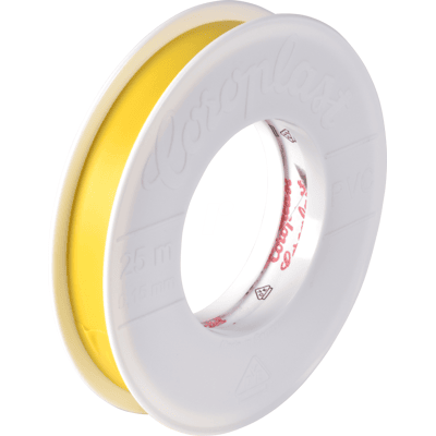 COROPLAST CORO 1791 - VDE Electrical insulation tape, 25 m, 15 mm, yellow COROPLAST CORO 1791 - VDE Electrical insulation tape, 25 m, 15 mm, yellow