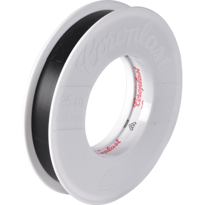 COROPLAST CORO 1806 - VDE Electrical insulation tape, 25 m, 15 mm, black COROPLAST CORO 1806 - VDE Electrical insulation tape, 25 m, 15 mm, black