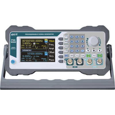 Generador de señales Joy-it JT-PSG9080 - 1nHz-80MHz, 2 canales Generador de señales Joy-it JT-PSG9080 - 1nHz-80MHz, 2 canales