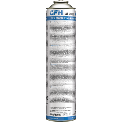 CFH 52107 - Cartucho de gas a presión universal AT 2000, 600 ml CFH 52107 - Cartucho de gas a presión universal AT 2000, 600 ml