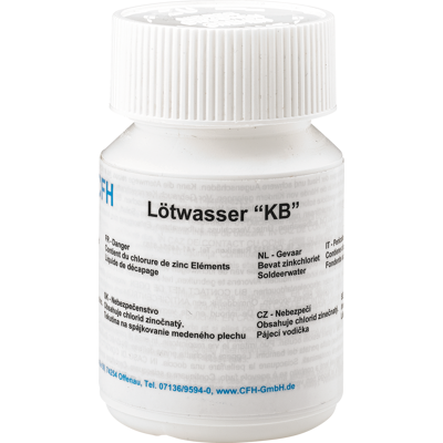 CFH 52368 - Agua de soldar LWK 368 100 g chapa de cobre CFH 52368 - Agua de soldar LWK 368 100 g chapa de cobre