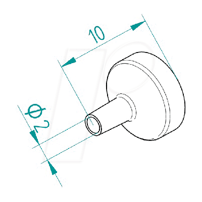 Boquilla de aire caliente Ersa 0472AR - Recta 2mm Boquilla de aire caliente Ersa 0472AR - Recta 2mm