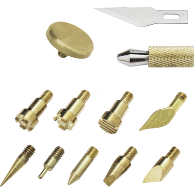 WELLER WBTK12EUU - Set de encaje para la quema de leña, 12 piezas WELLER WBTK12EUU - Set de encaje para la quema de leña, 12 piezas