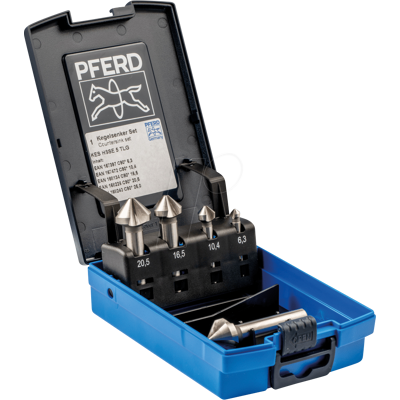 PFERD TOOLS PFERD 25202156 - Juego de avellano HSSE, 5 piezas, DIN 335 C 90° PFERD TOOLS PFERD 25202156 - Juego de avellano HSSE, 5 piezas, DIN 335 C 90°