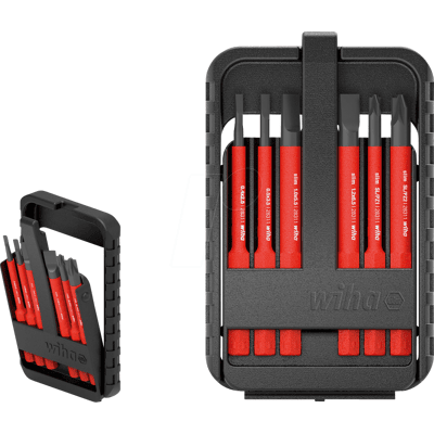 WIHA 43157 - Bit Set slimBit Eléctrico, 6 piezas, ranurado, Pozidriv WIHA 43157 - Bit Set slimBit Eléctrico, 6 piezas, ranurado, Pozidriv