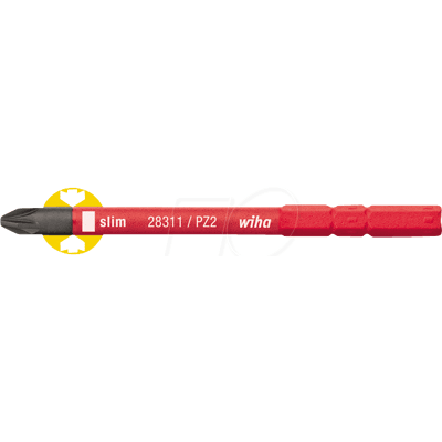 WIHA 34586 - Bit Phillips (PZ), 2 x 75 mm, SoftFinish® Electric slimBit WIHA 34586 - Bit Phillips (PZ), 2 x 75 mm, SoftFinish® Electric slimBit